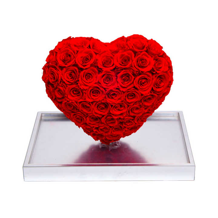 Decorative Preserved Rose Flower Glass-زهرة ورد محفوظة مزخرفة