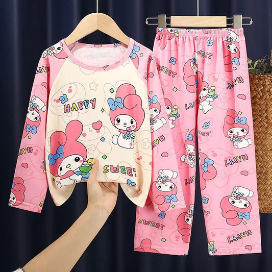 Girls Long Sleeve Pajamas 