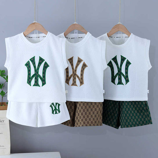 مجموعة ملابس الأطفال الصيف الجديدة الأولاد . New Summer Children's Clothing Set Boys Baby Short