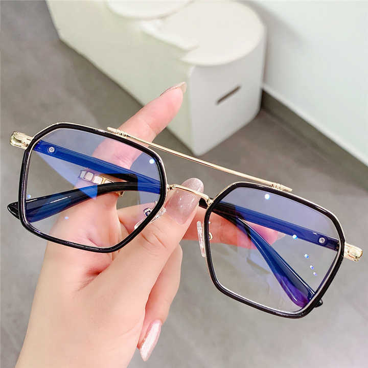 Men Women Rimless Reading Glasses Far Near Anti Blue Light Magnification Antifatigue Presbyopic Glasses Reading Glasses 