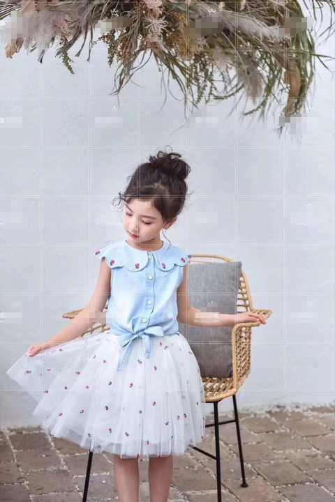 Hotsale Girls' Dress Sets Flower-مجموعة فساتين للبنات