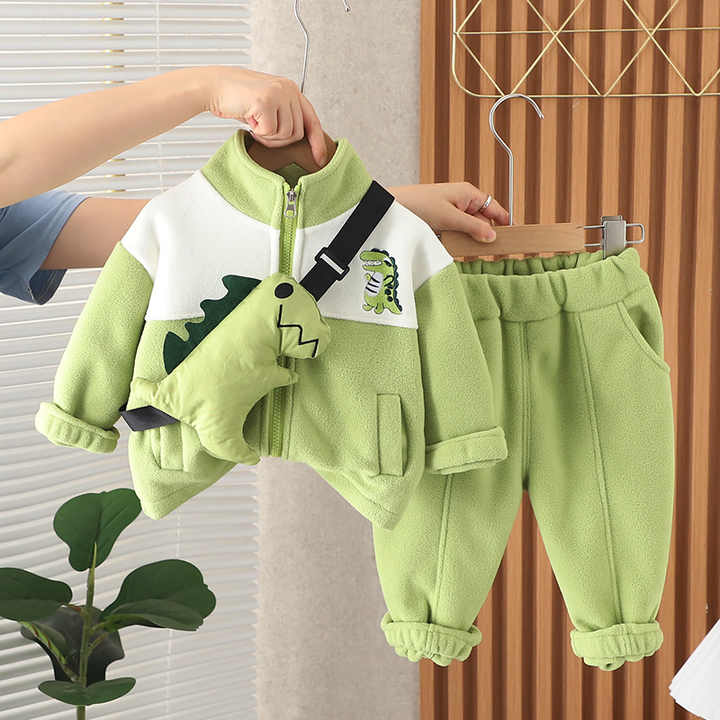 Boys' pants, two-piece clothing, good quality for winter 