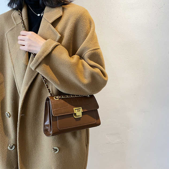 Top Quality Fashion Zip Lock Women Handbag 