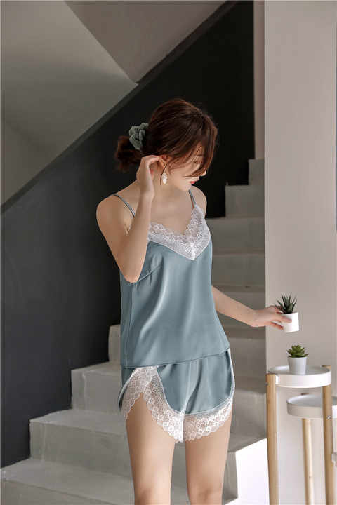 Pajamas Satin Sexy -طقم بيجامات