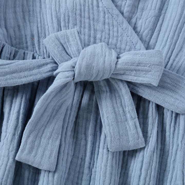 Newest Mommy and Me Blue Baby Romper + Mommy Fashion Long Dress Mommy and Me Family Matching Clothes 