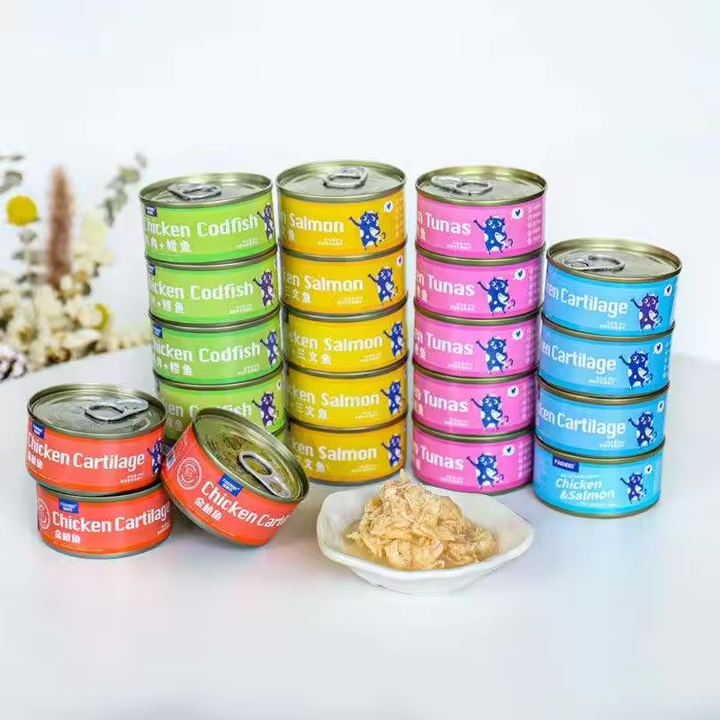 OEM ODM Wholesale Best Selling Wet Pet Food Multi Flavors Cat Cans Wet Pet Food 