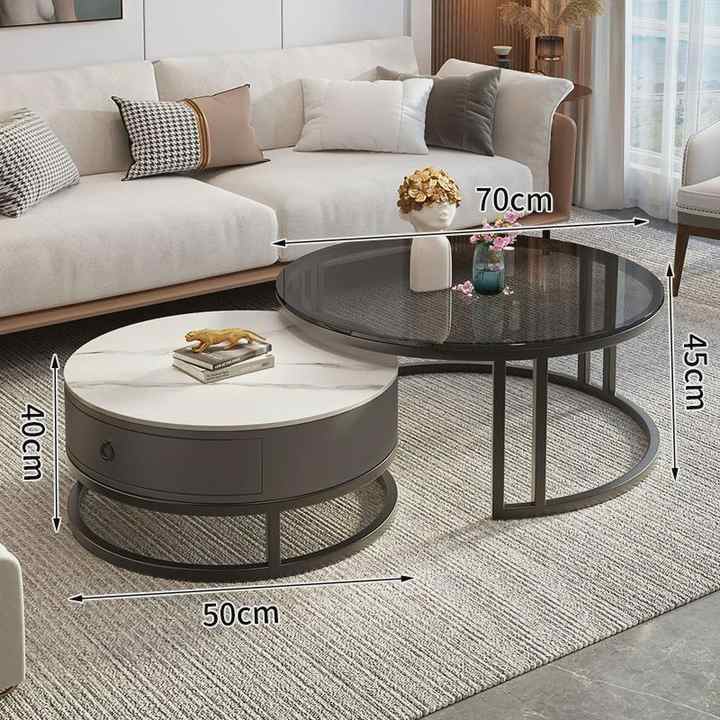 Luxury light coffee table. 
