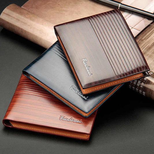 محفظة من جلد PU رجل البطاقة الذكية الرجال . PU Leather Wallet Men Smart Card Holder Men 2021