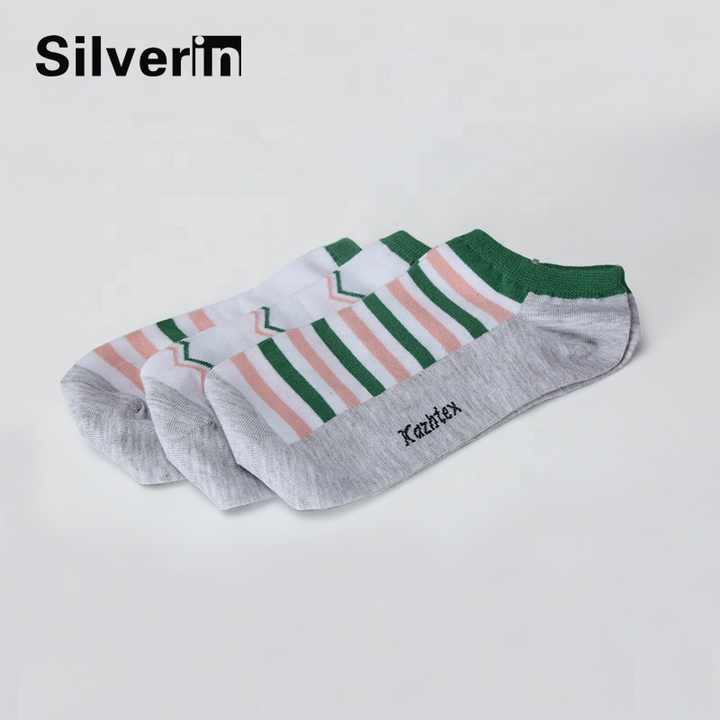 Girls' Summer Socks, Odorless, Antimicrobial, Silver Fiber Cotton 