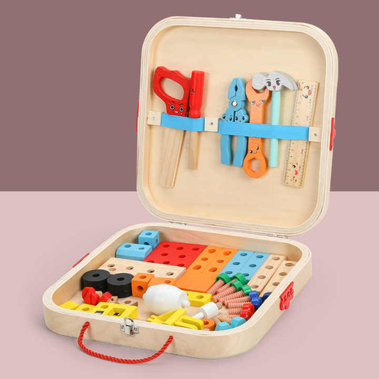 Entertainment games wooden tool box 