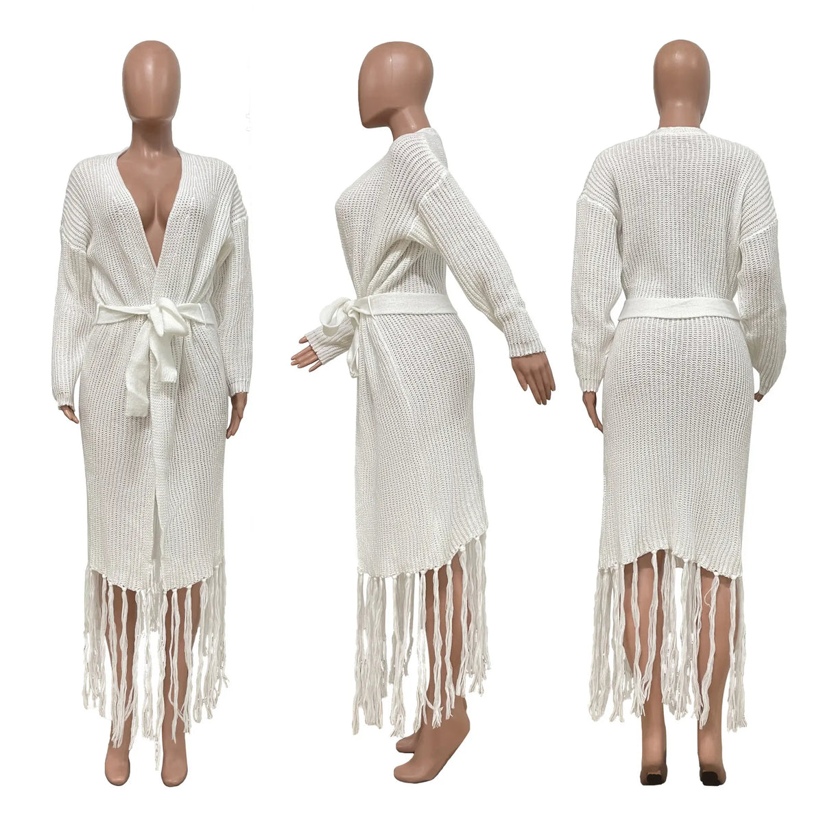 Fashionable knitted winter clothes for women 