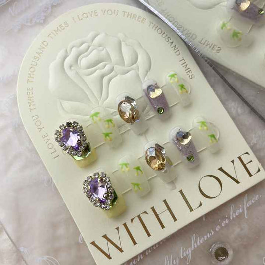 Acrylic Nails Press on Fake Nails Handmade 