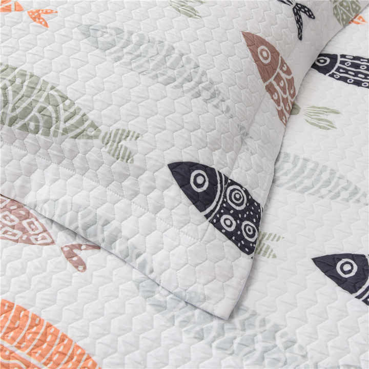 منسوجات منزلية 3 قطع أغطية سرير مجموعات . Home Textiles 3 Pieces Bed Covers Quilt Sets Home Bedspread Printed Bedclothes Set