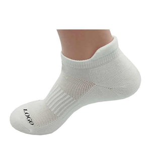Women's Running Sports Socks with Custom Logo Low Price Ankle White Half Cushion Function Custom 