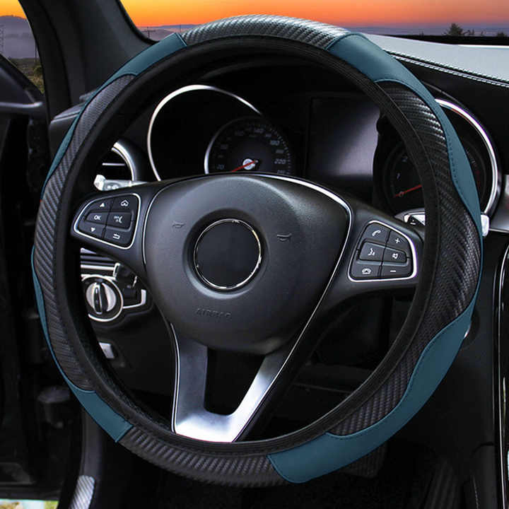 Comfortable and wear-resistant car accessories carbon leather without inner ring suitable cover 