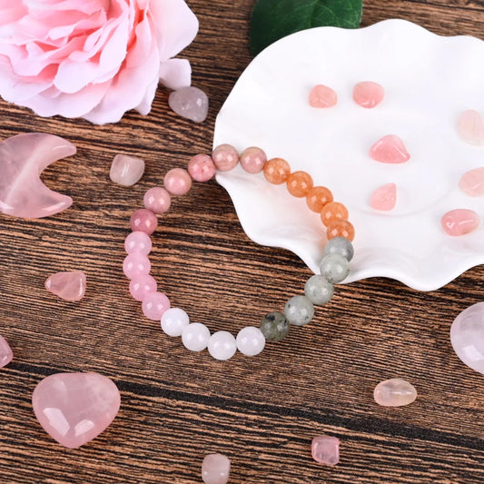Natural gemstone beaded bracelets 