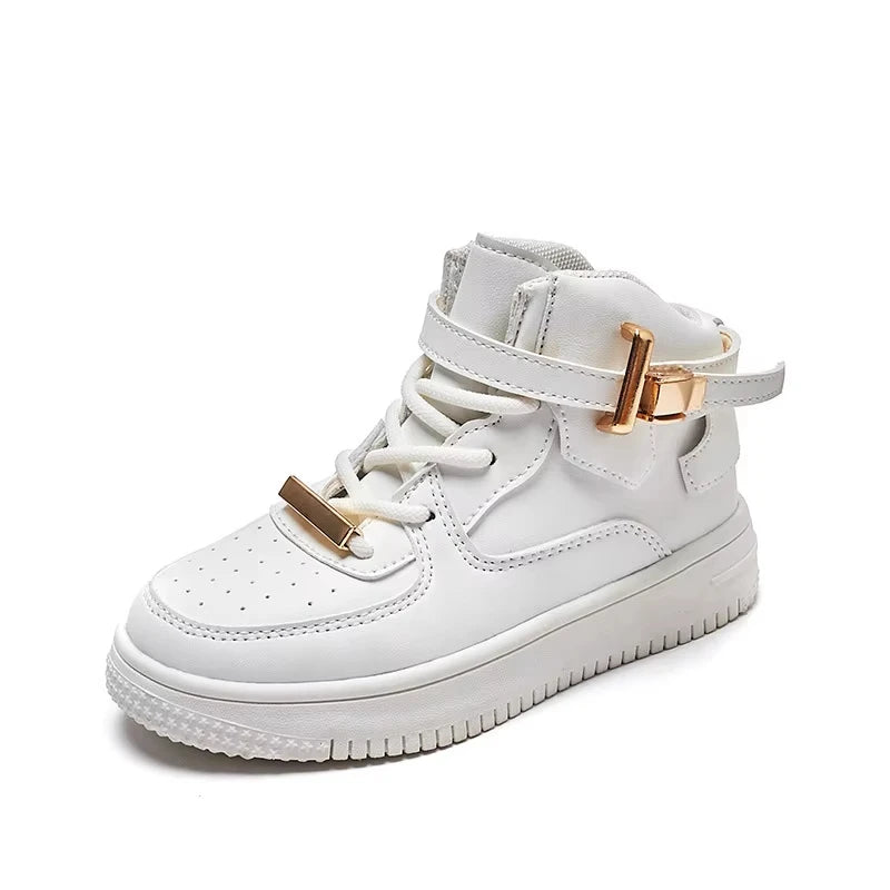 Genuine leather boots for boys and girls 