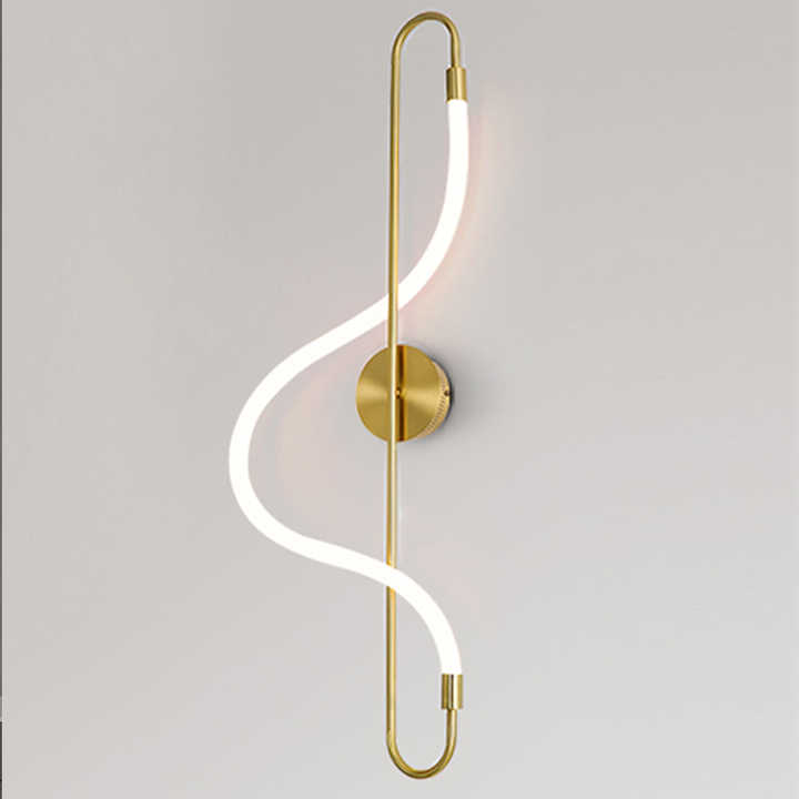 مصباح حائطي ثريا خطية من جل السيليكا بتصميم . Silica Gel Linear Chandelier Wall Lamp