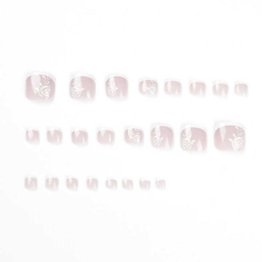 Pieces of Brand New White Edge- Toenails 