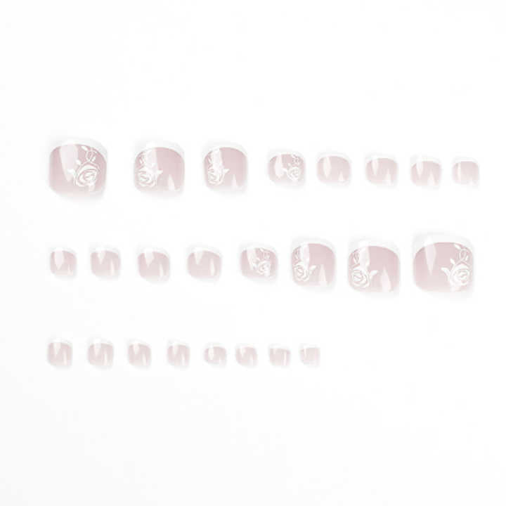 White Edge - Toenails 