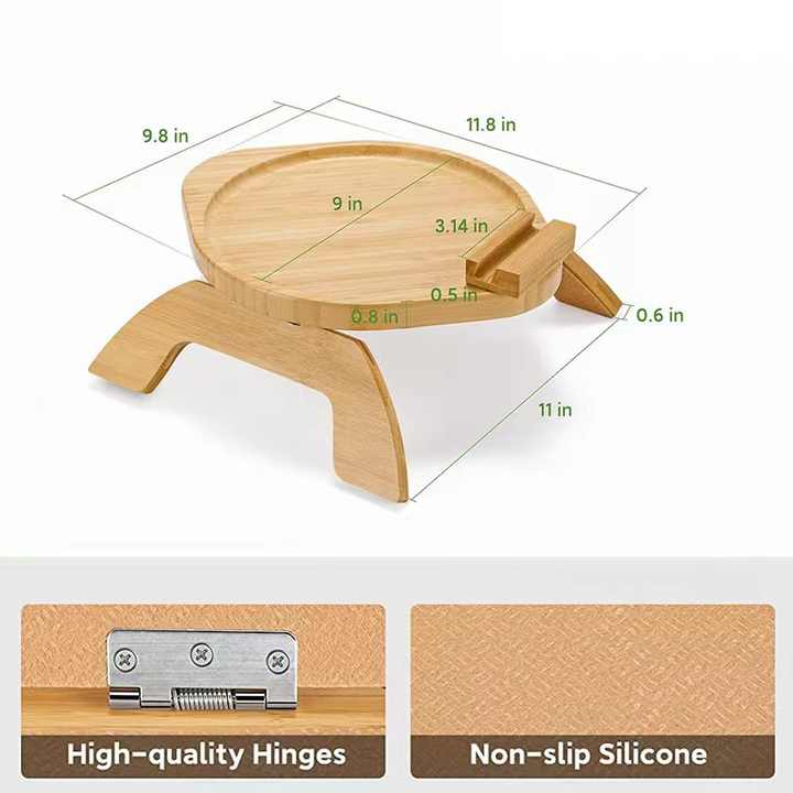 Solid Bamboo Sofa Arm -مسند ذراع أريكة