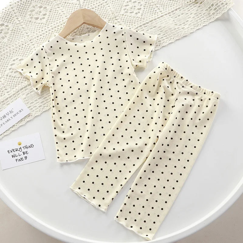 Long-sleeved summer children's pajamas