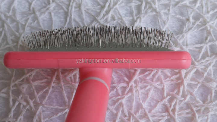 مقبض من البلاستيك الوردي الحيوانات الأليفة . Pink Plastic Handle Pet Dog Cat Animal Puppy Dog Hair