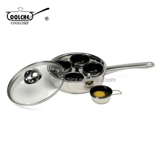 Stainless Steel Egg Poacher and Cooker-وعاء سلق البيض