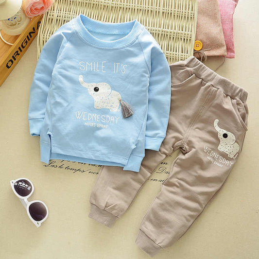 مجموعة ملابس أطفال كاجوال . Pieces Casual Kids Long Sleeve Autumn