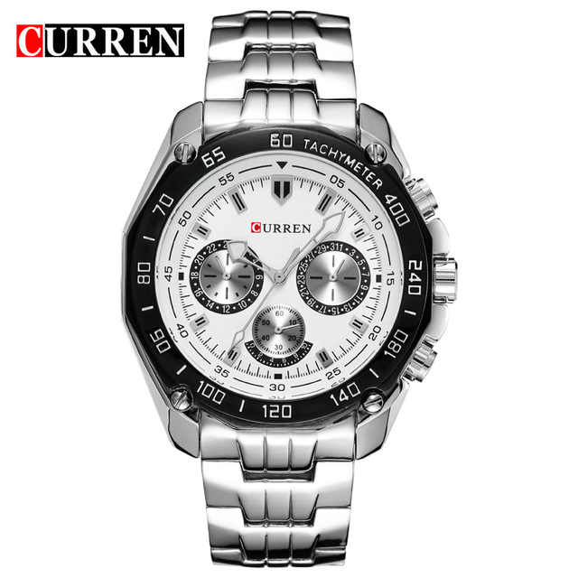 ساعة CURREN 8077 للرجال بحركة كوارتز فاخرة  . CURREN 8077 Men's Luxury Quartz Watch