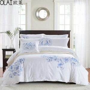 Popular single bed linen sets hotel linen bed cover 