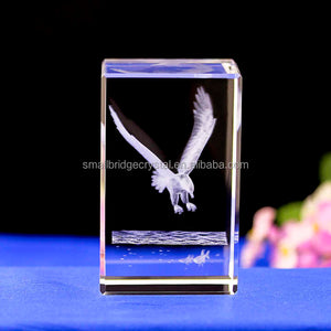 High Quality 3D Crystal Eagle Glass 