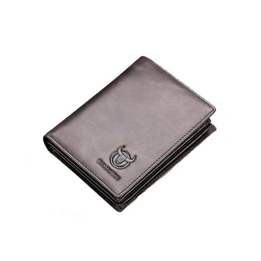 Genuine Leather RFID Blocking Money Clip Credit Card Wallet Leather 