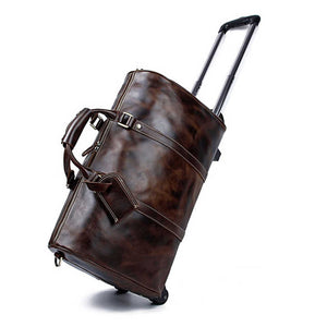 Leather travel bag 