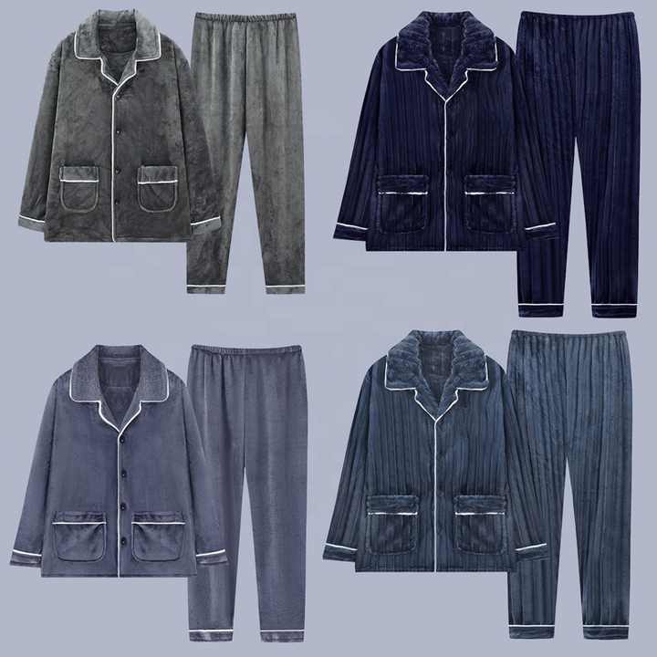 New Style Polyester Coral Fleece Men's Suit 