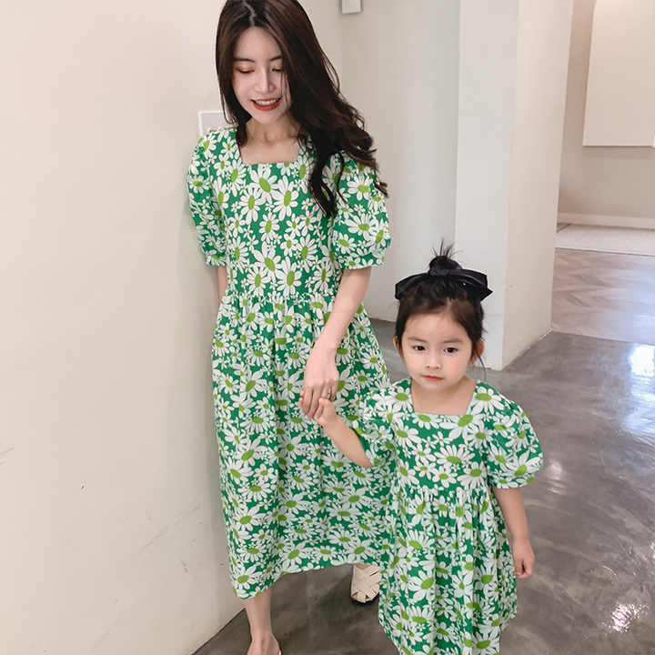 Mommy and Daughter Summer Beach Dresses 