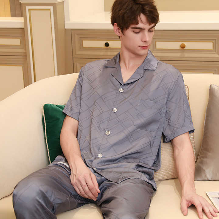 Men's spring and summer pajamas, sleepwear. 