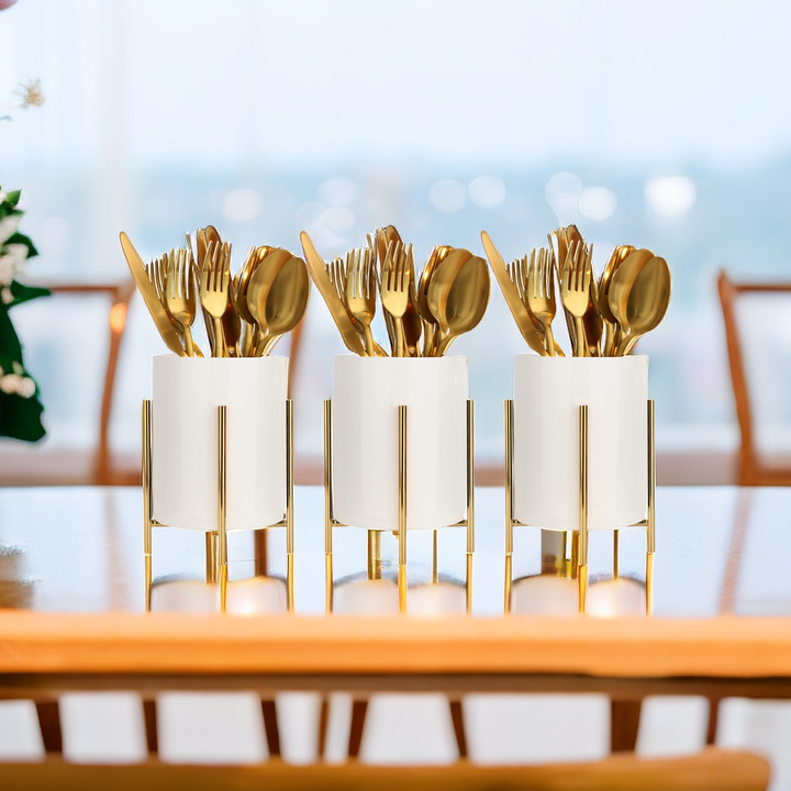 Ceramic kitchen utensil holder storage tools