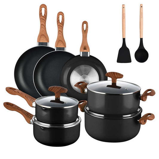 Modern metal cookware cooking sets 