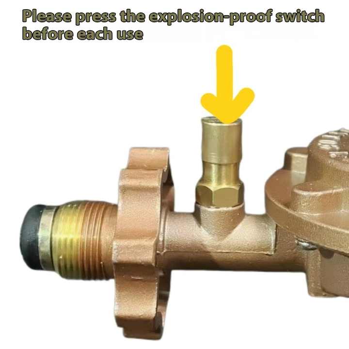 Explosion-proof self-closing gas tank valve, household 