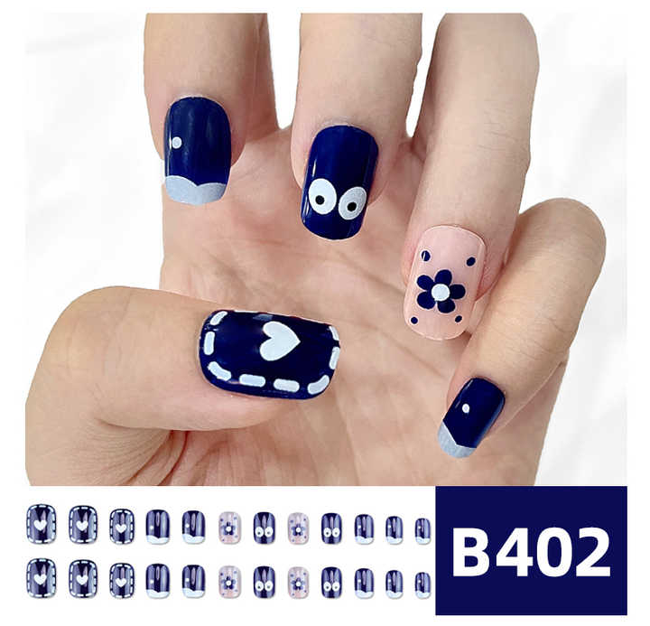 Cute Short Square-Fake Nails 