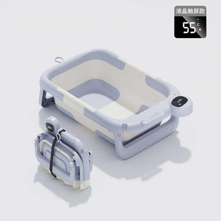 New Factory Foldable Bathtub with Newborn Baby Gift Bath Tub Set Temperature Sensitive 
