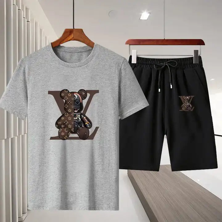 Men's 2 Pieces T-Shirt Set Summer Custom Design 