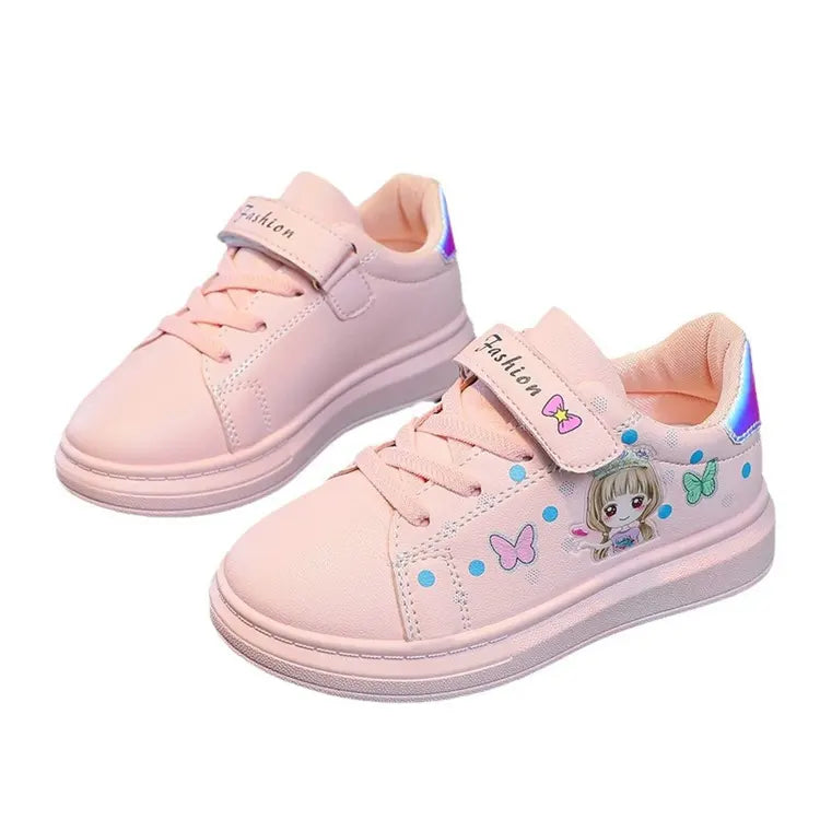 أحذية رياضية للأطفال للبنات أحذية رياضية مسطحة كاجوال بنعل ناعم تسمح بالتهوية - Kids Girls Sneakers Flat Casual Soft Sole Breathable Sports Shoes