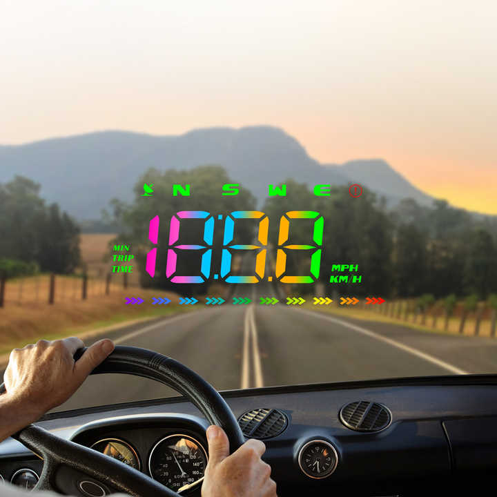 M23 GPS HUD Head Up Display Speedometer Car Speed 
