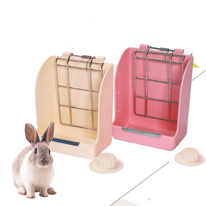 Rabbit straw feeding bowl, animal accessories 