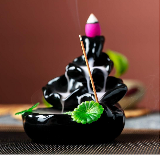 نافورة ديكور منزلي حامل بخور - Home Decor Fountain Incense Holder