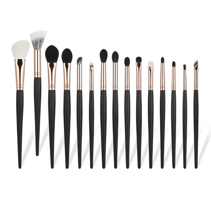 15 Professional White Luxury Makeup Brushes 