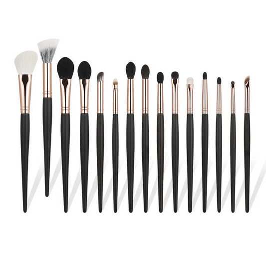 15 Professional White Luxury Makeup Brushes 