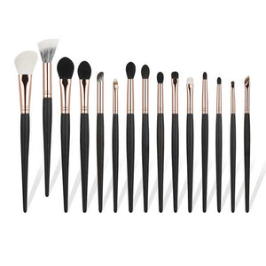 15 Professional White Luxury Makeup Brushes 